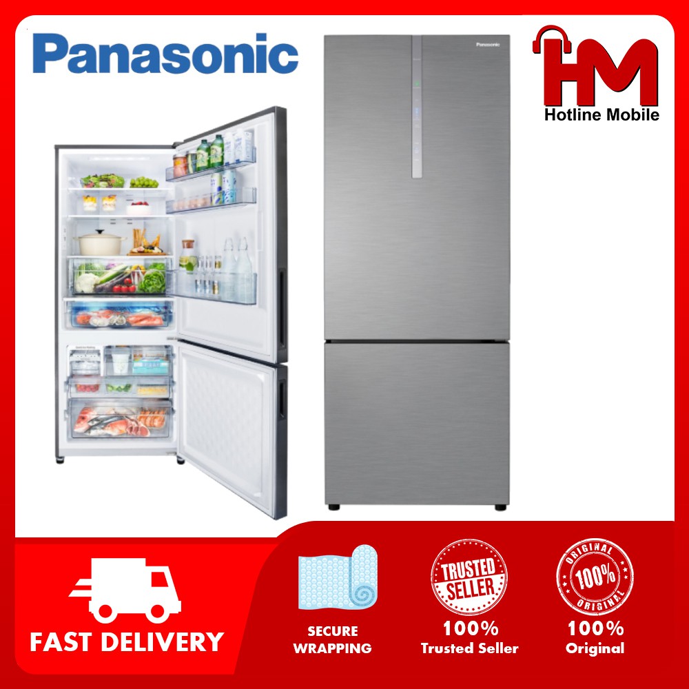 Panasonic NRBX471CPSM 2door Bottom Freezer Refrigerator Steel Door