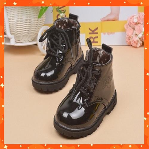 High Neck Glossy Leather Children S Shoes For Boys And Girls Shopee Malaysia