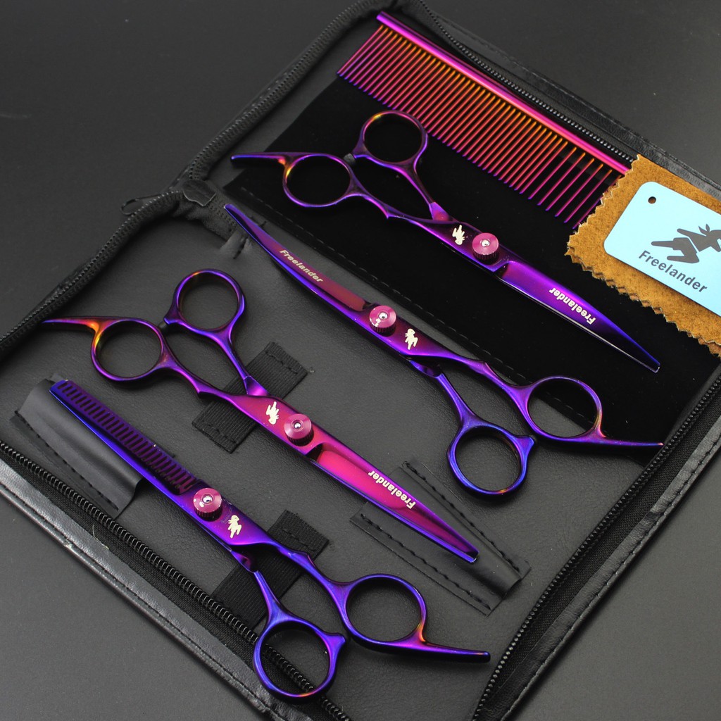 4Pcs 6'' Professional Salon Barber Scissors Hairdressing ...