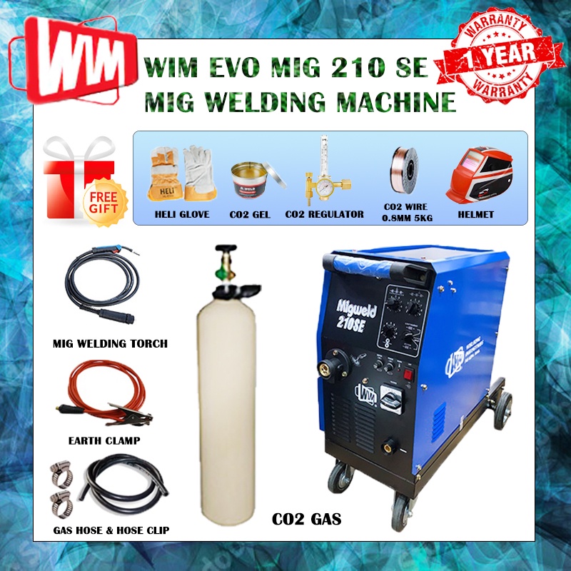WIM EVO MIG Weld 210SE Welding Machine Welder / MIG WELDING SET (S