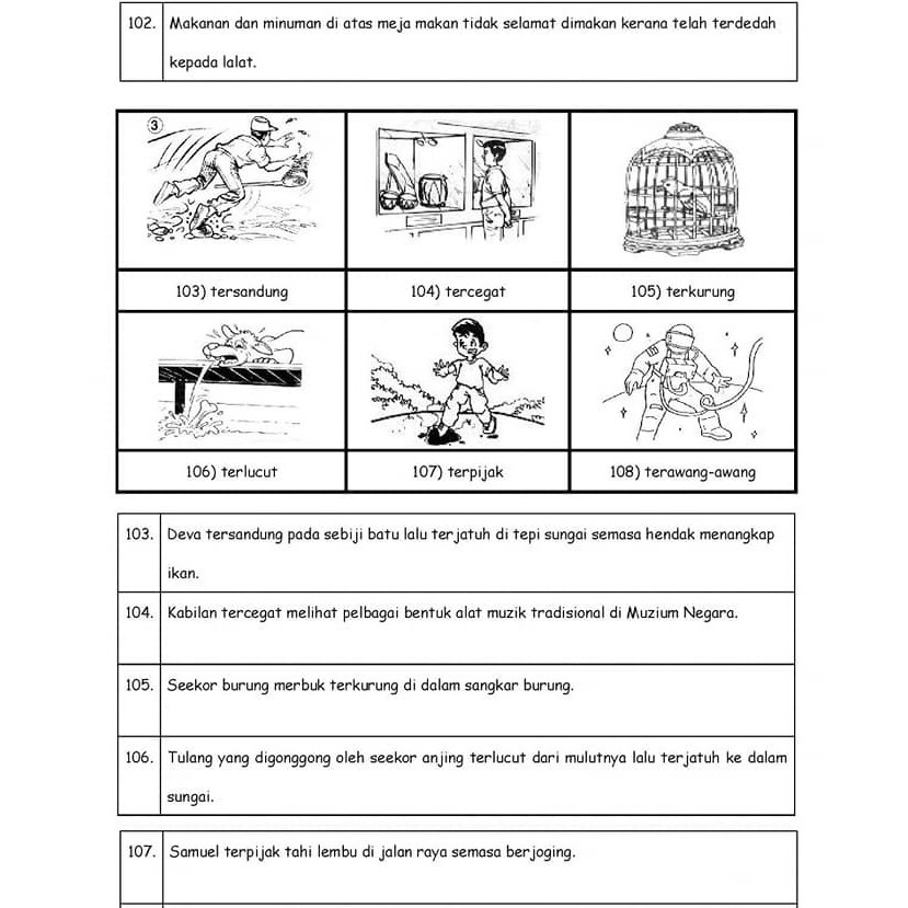Latihan Membina Ayat Berdasarkan Gambar Tahun 4 - ð Ÿ“ð ŸŽ ð ‹ð €ð “ð ...