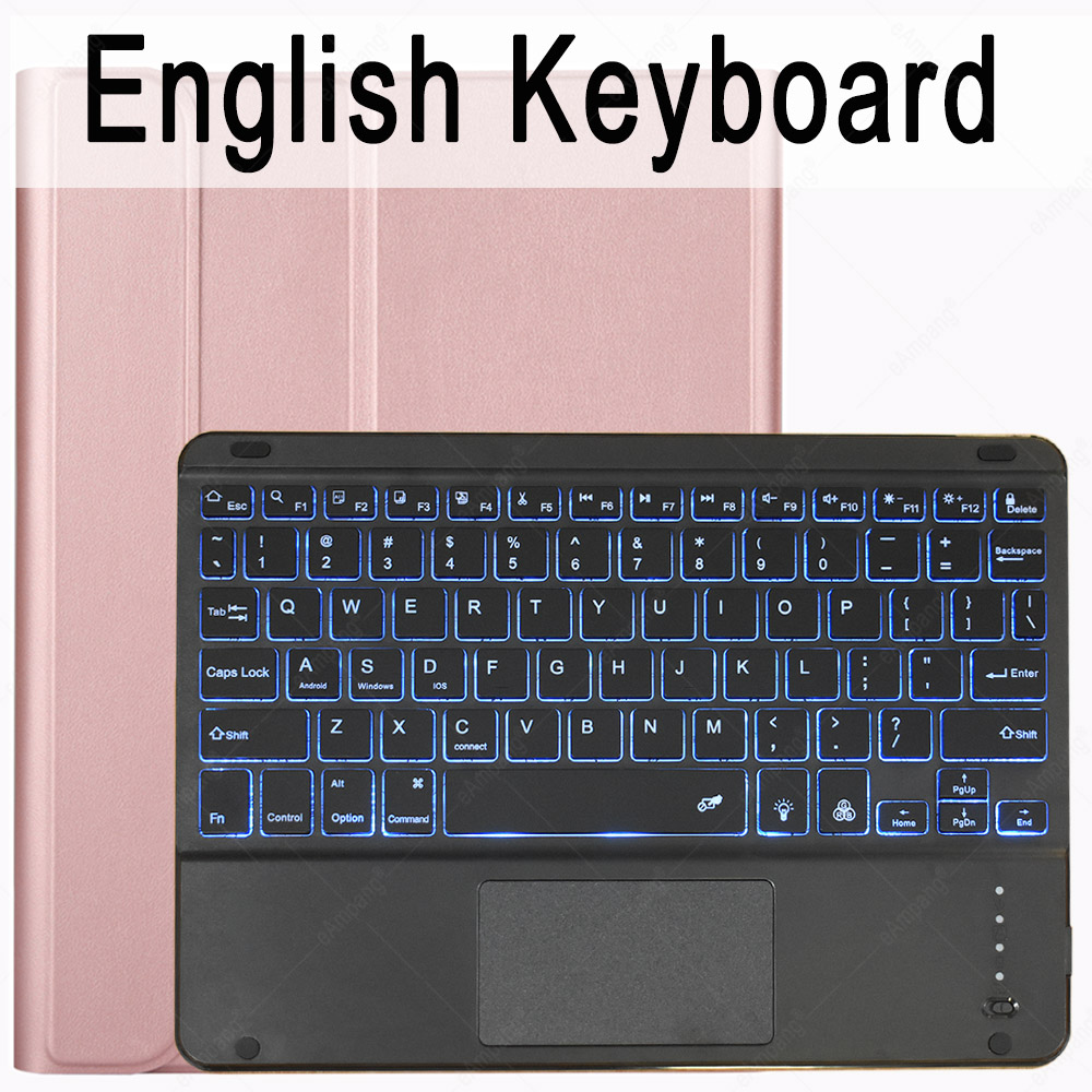 Black SM-T870/T875/T878 Bluetooth Backlit Keyboard Case with Trackpad for Samsung Galaxy Tab S7 11 2020 Rechargeable Keybaord Touch with 7-Color Backlight & Protective Case with S Pen Holder 