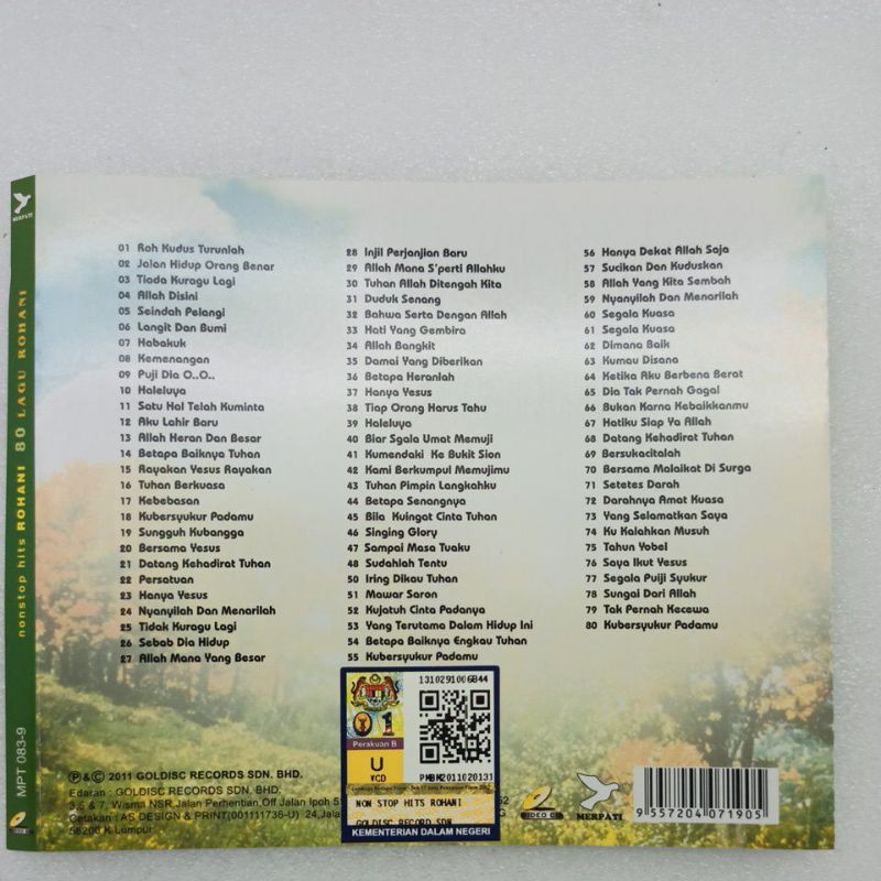 Lagu Lagu Rohani Mtv Karaoke Dvd Vcd Shopee Malaysia