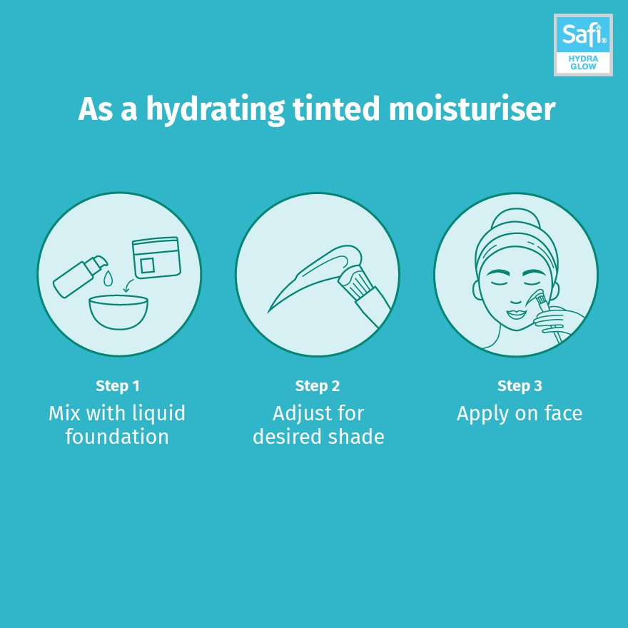 safi hydra glow hydrating water drop moisturiser