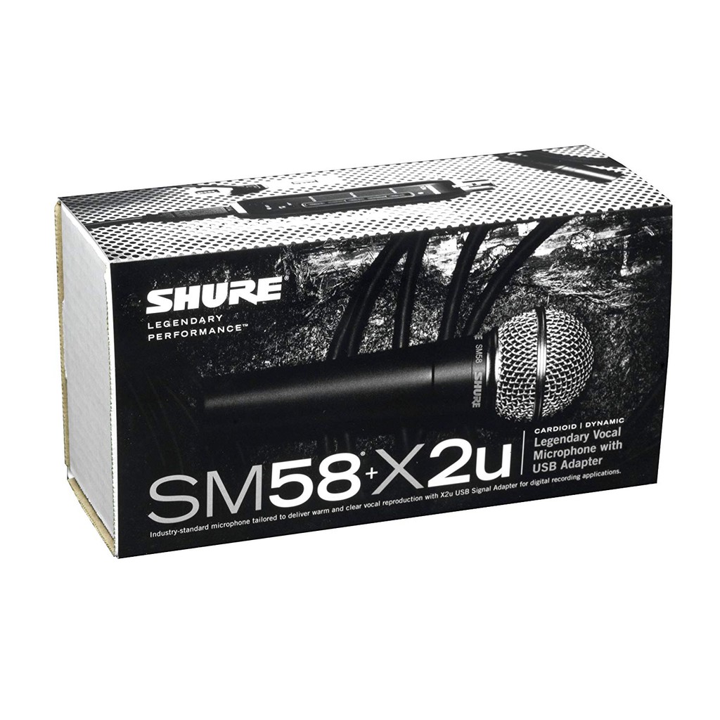 Shure Sm58 X2u Xlr To Usb Microphone Signal Adapter And Sm58 Shopee Malaysia