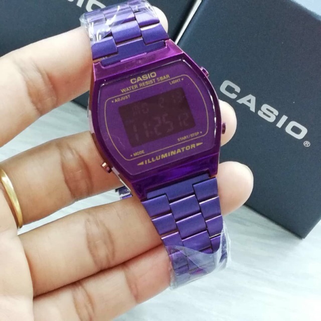 casio illuminator purple