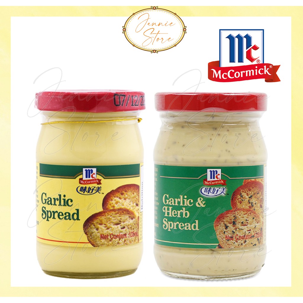 McCormick Garlic Spread / Garlic & Herb Spread 135ml Shopee Malaysia