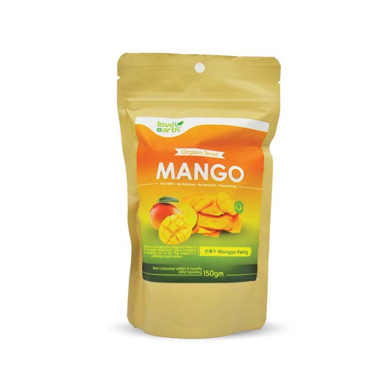 Love Earth Organic Dried Mango 150g Shopee Malaysia