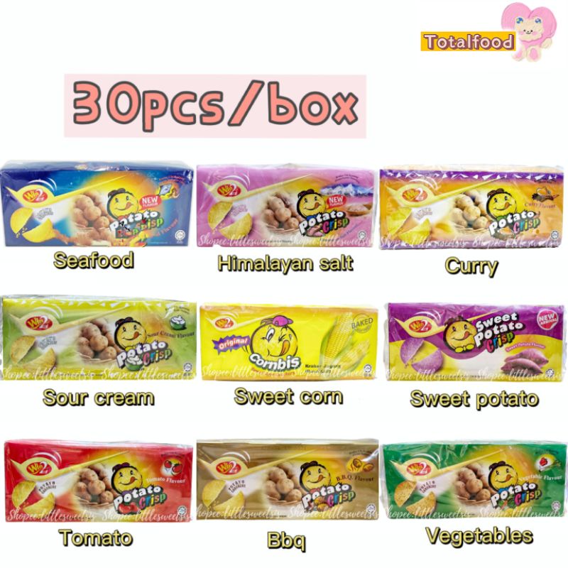Win2 Potato Crisp Biskut [Vegetable/BBQ/Tomato/Curry/Sour Cream