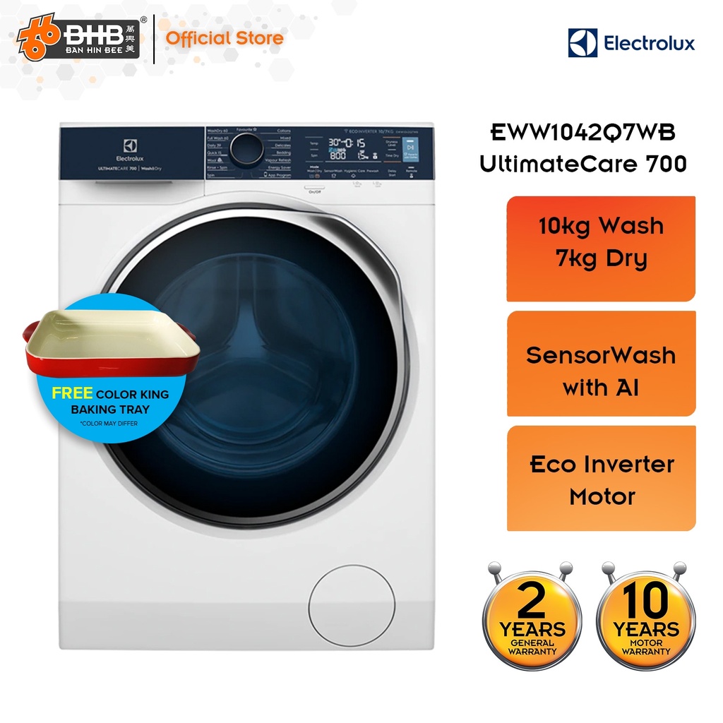 (NEW) Electrolux EWW1042Q7WB 10kg/7kg UltimateCare 700 Front Load