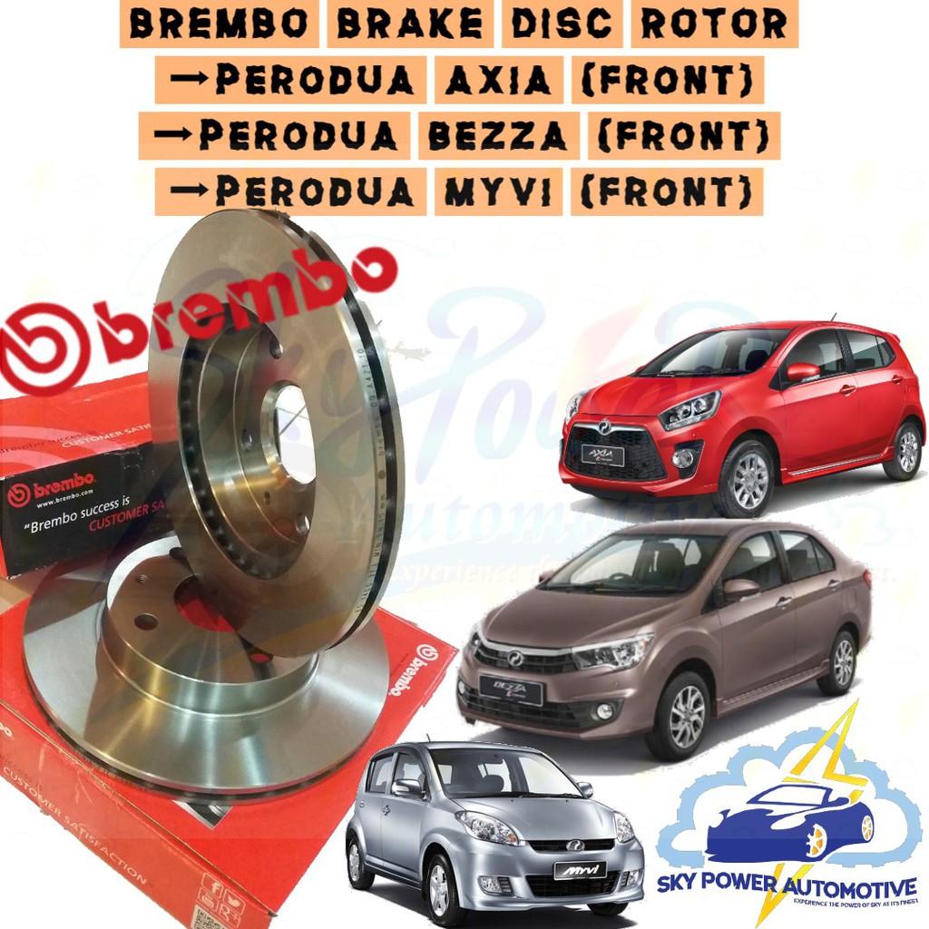 BREMBO PERODUA AXIA / PERODUA BEZZA / PERODUA MYVI BRAKE DISC ROTOR