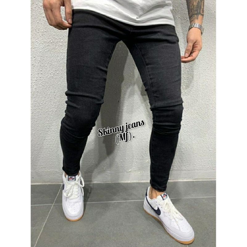 ??(Readystock)?Skinny jeans(25"-36")pant for Men's/unisex materia denim.