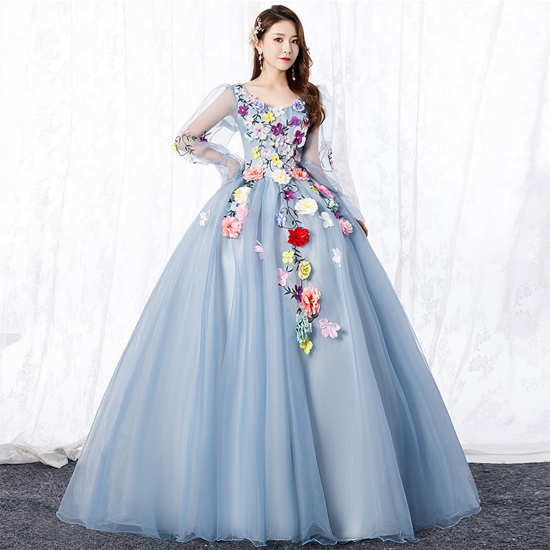 princess cinderella prom dress