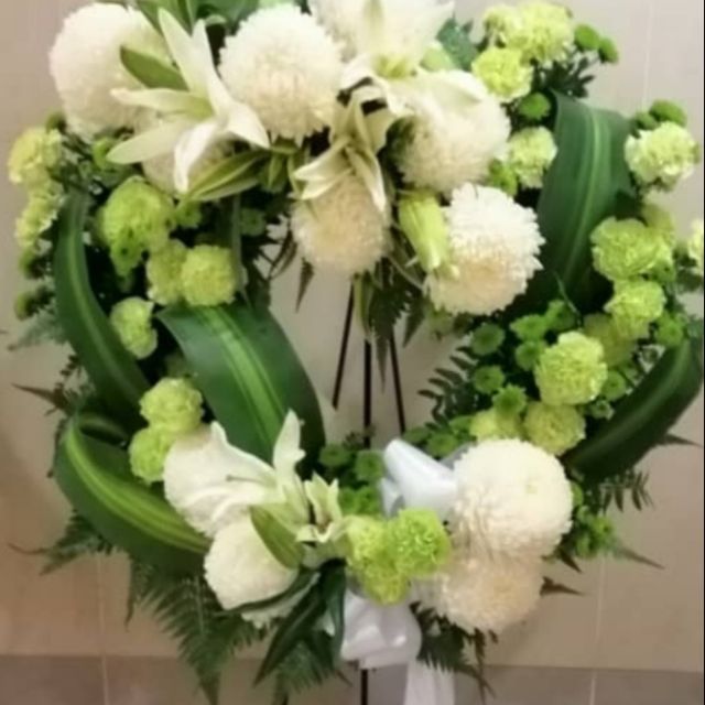 Flower arrangement Condolence/funeral bouquet/Wreaths花圈/清明節花 002