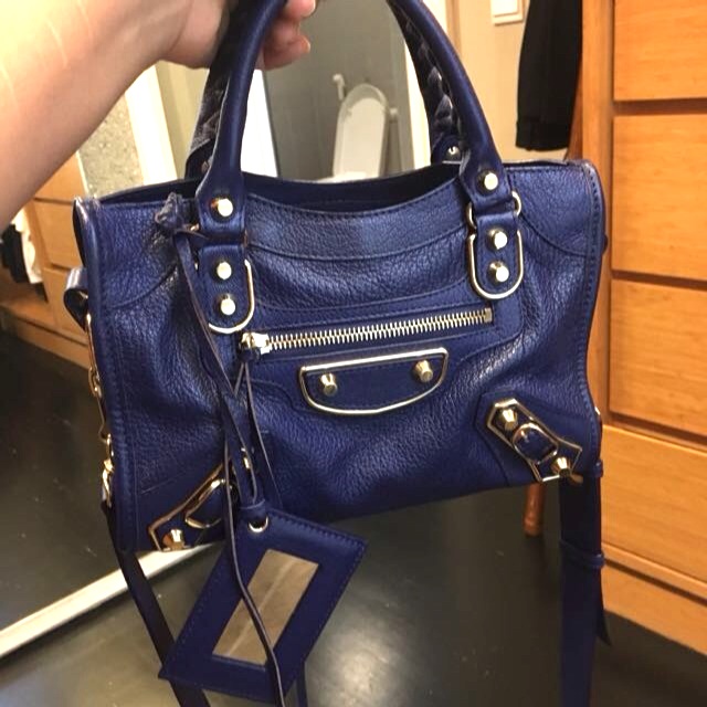 balenciaga mini city metallic edge