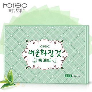 ROREC Refreshing And Comfortable, Absorb Oil And Absorb Sweat Facial Oil Absorbent Paper 100pcs