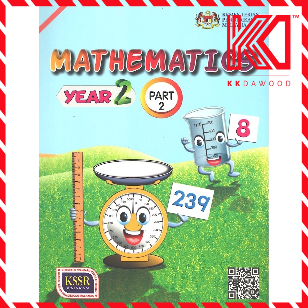 Buku Teks Tahun 2 Mathematics Part 2 (DLP/English Version)  Shopee