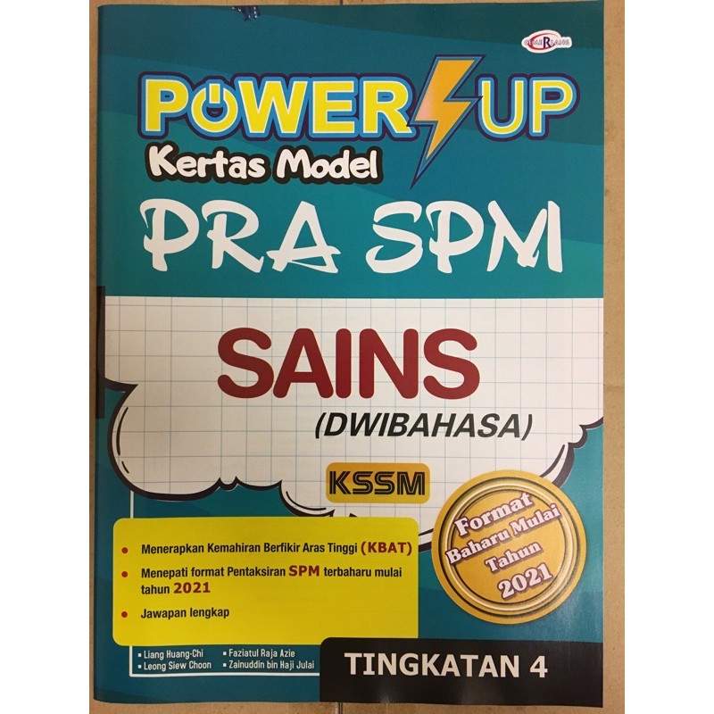 kertas Model PRA SPM Sains Tingkatan 4  Shopee Malaysia