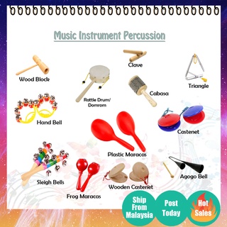 Music Instrument Percussion Educational Learning Toys Alat-alat Muzik ...