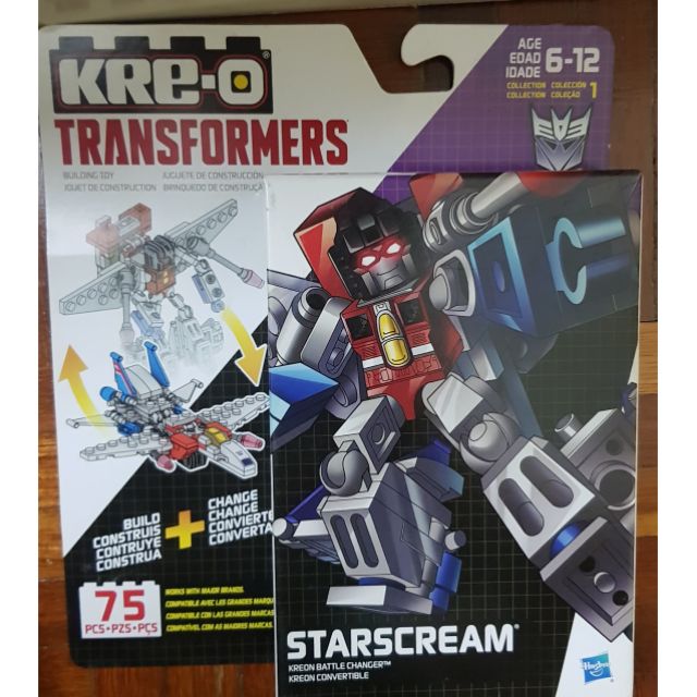 Transformers Kre O Starscream Kreo Battle Changer Shopee Malaysia - kreo bumblebee roblox