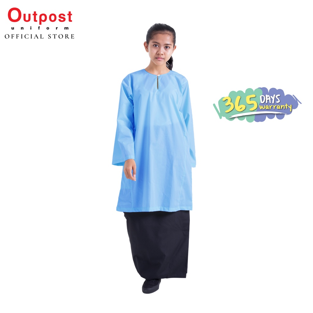 Outpost Baju Kurung | Secondary School Uniform Blue Prefect Baju Kurung ...