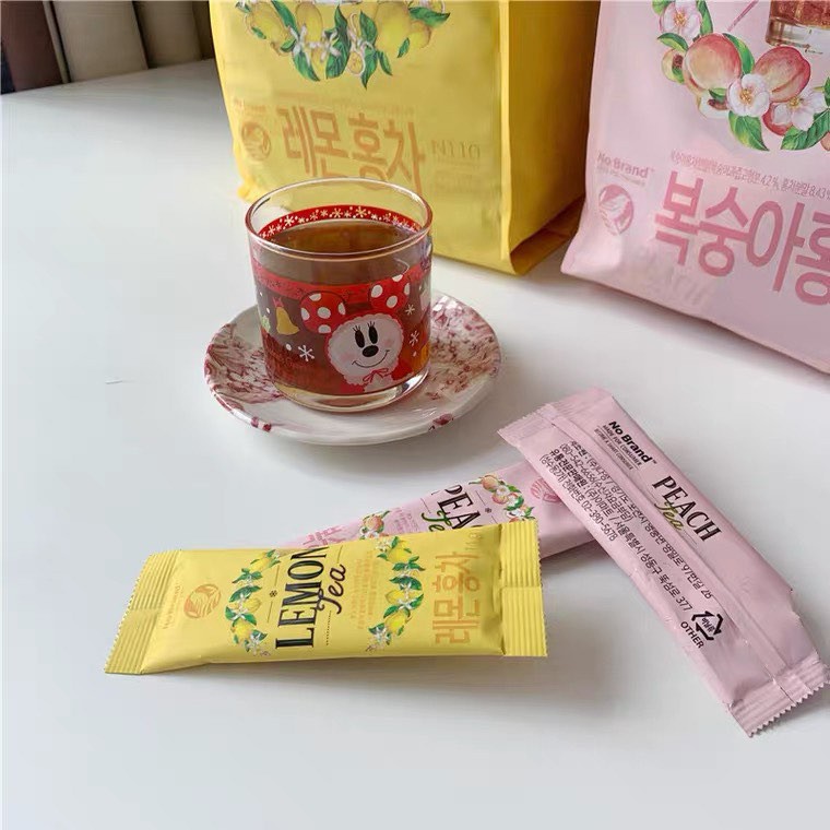 Ready Stock Korea No Brand Peach Tea Lemon Tea 韩国有名蜜桃茶 柠檬茶