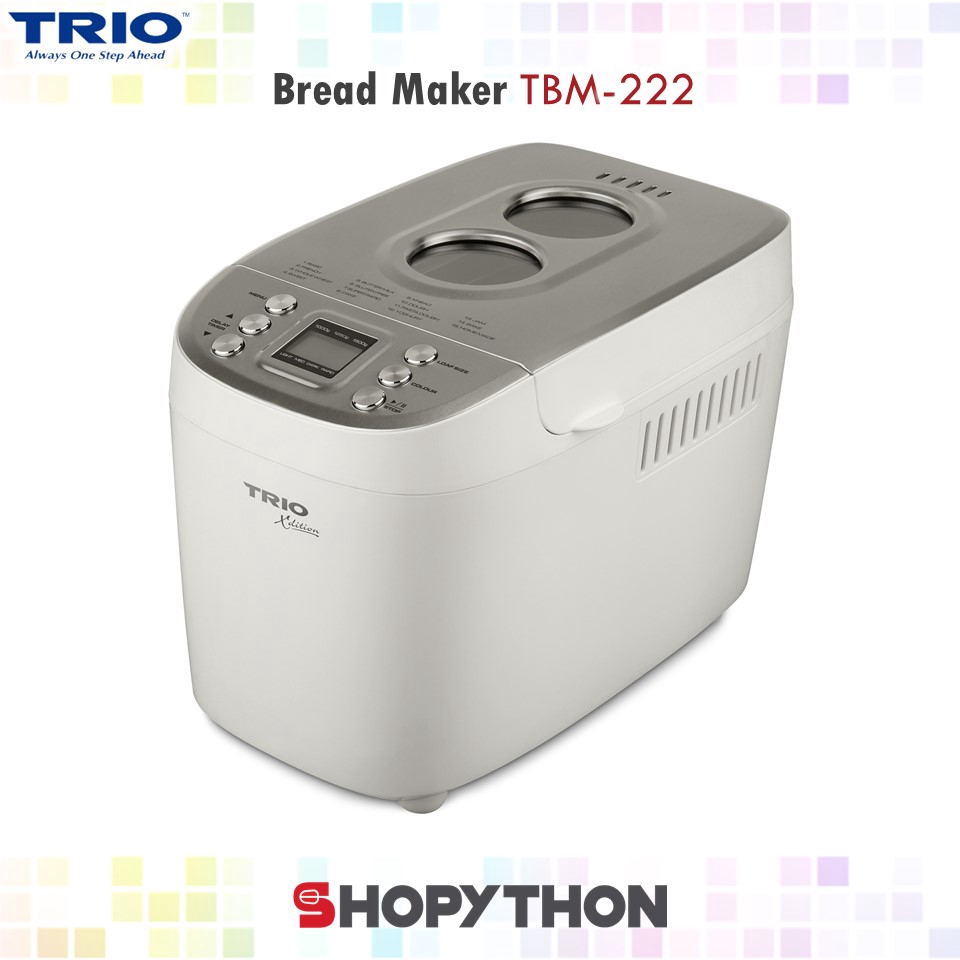 TRIO Bread Maker TBM-222 (1.5kg) Twin Blade Large Capacity Dough Knead ...