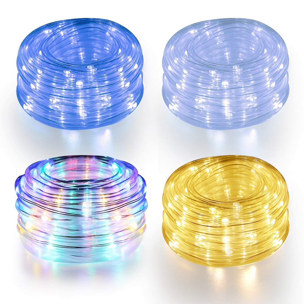 5M 10M 8 Lights Mode Remote Controlled LED Tube String Lights/ USB