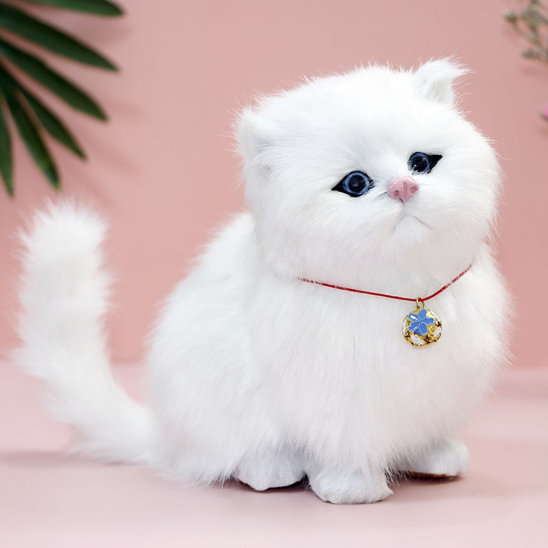 Can Call Kitty Plush Toy Simulation Fake Cat Cute Doll Animal 