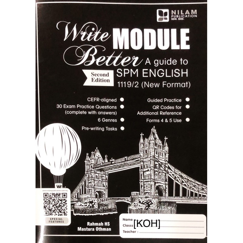 Koh Write Module Better A Guide To Spm English 1119 2 New Format English Form 5 Second Edition Shopee Malaysia