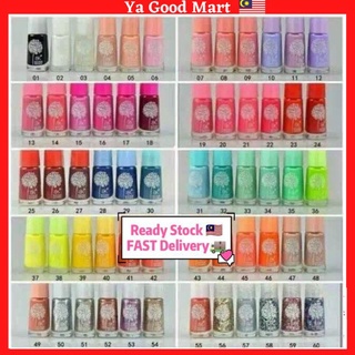 [READY STOCK] BK Nail Polish Peel Off Water Based Nail Colour Manicure 1-60