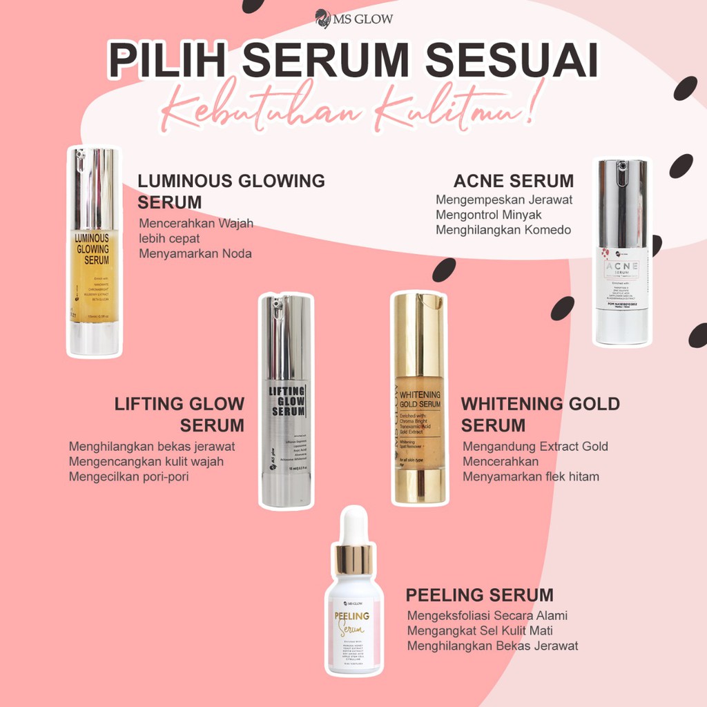 Ms Glow SERUM original (ready stock) | Shopee Malaysia