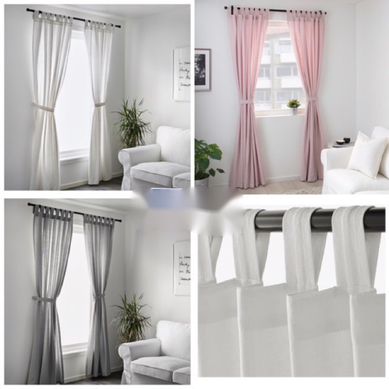 LENDA Day Curtains 2pcsLangsir Tebal Ikea Langsir Raya K0v0 