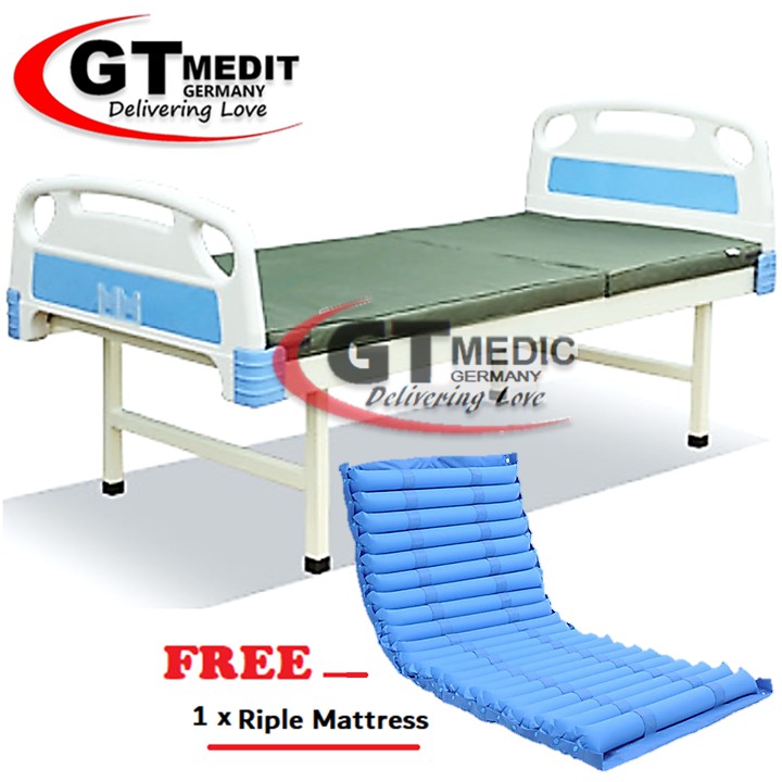 Medical Home Care Hospital Nursing Bed with Mattress / Tilam Katil + Ripple Air Mattress