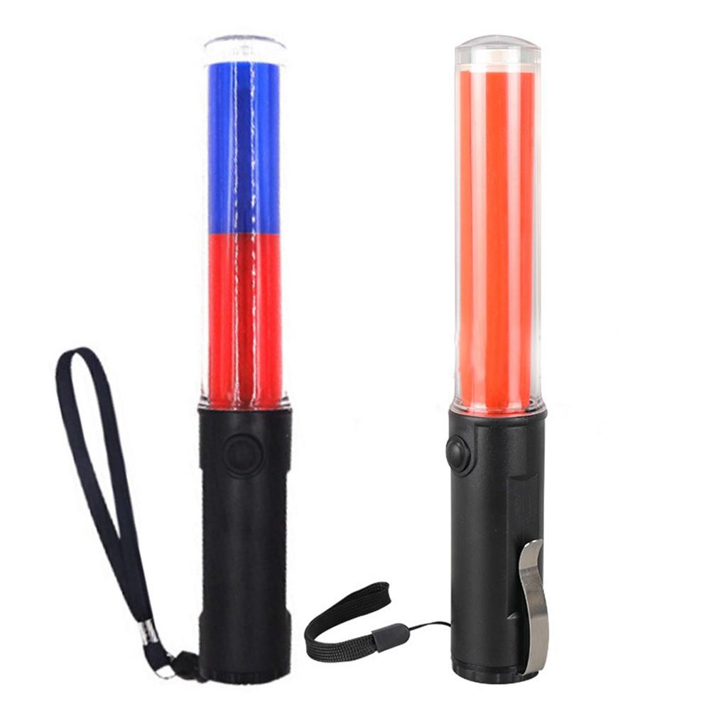 LED Traffic Batons Light Concert Glow Sticks Flash Warning Emergency Light Polices Safety Signal Lamp Command Tool For Traffic