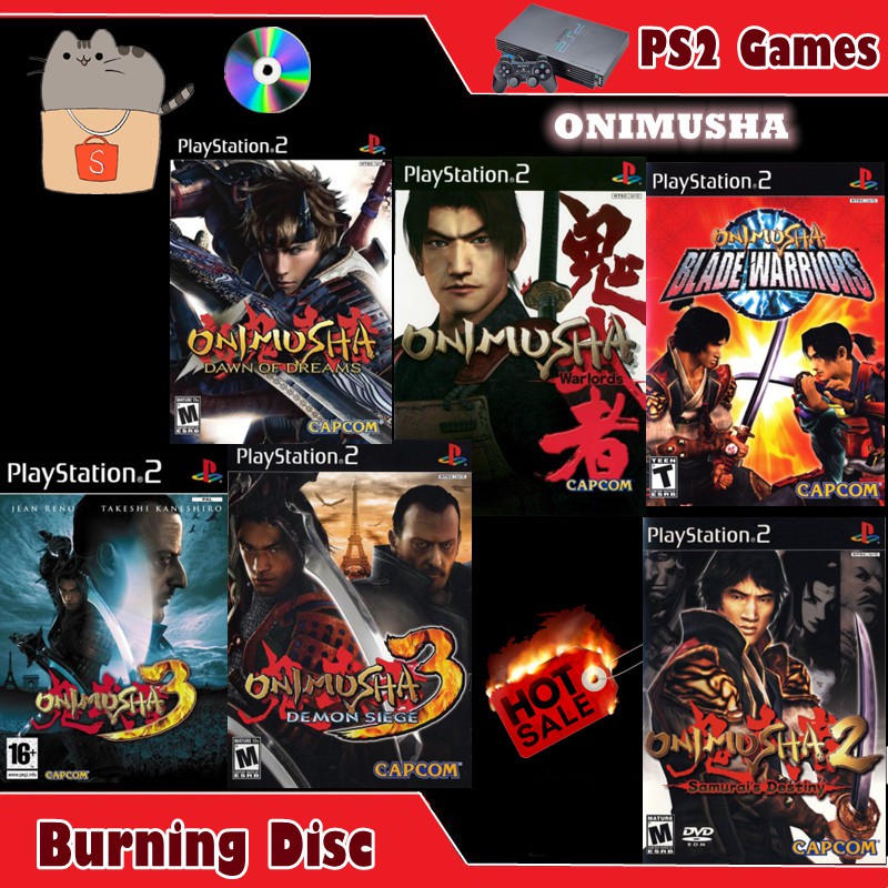 💥 Ready Stock 💥 Onimusha : Warlords / Dawn of Dreams / Blade Warriors PS2 Games ~~~ BurnDisc DVD CD