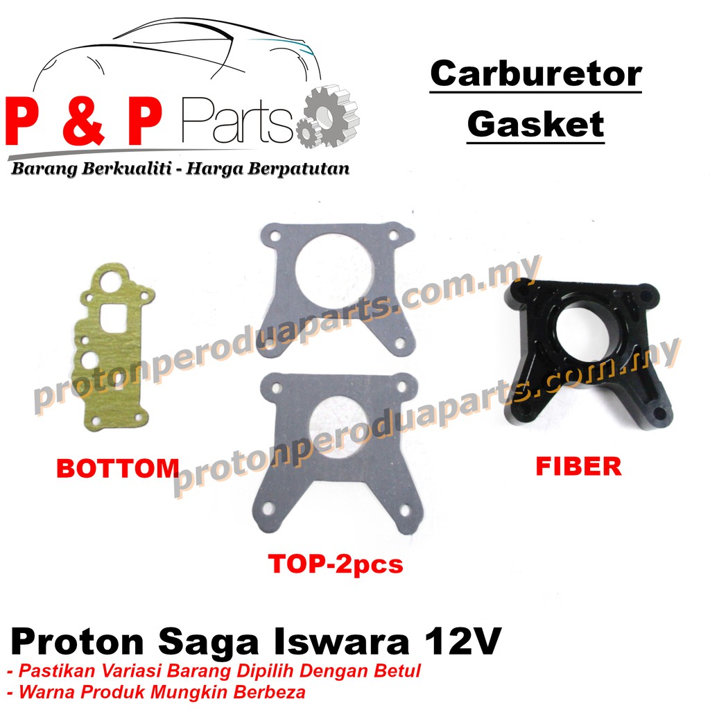Carburetor Gasket Fiber Proton Saga Iswara 12V Wira Satria Shopee