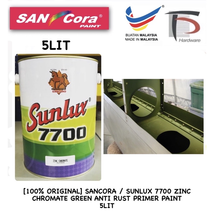 [100 ORIGINAL] SANCORA / SUNLUX 7700 ZINC CHROMATE ANTI RUST PRIMER