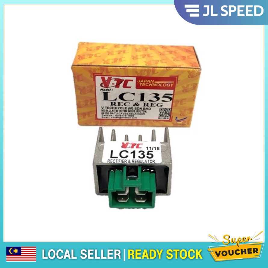 [MALAYSIA READY STOCK] JL SPEED YAMAHA 135LC/ LC135 RECTIFIER REGULATOR