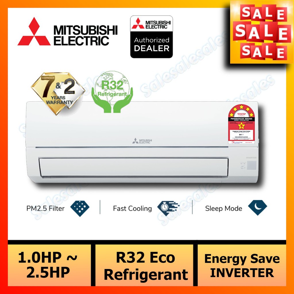 (R32 Inverter) Mitsubishi 1HP / 1.5HP / 2HP / 2.5HP Air Conditioner 5