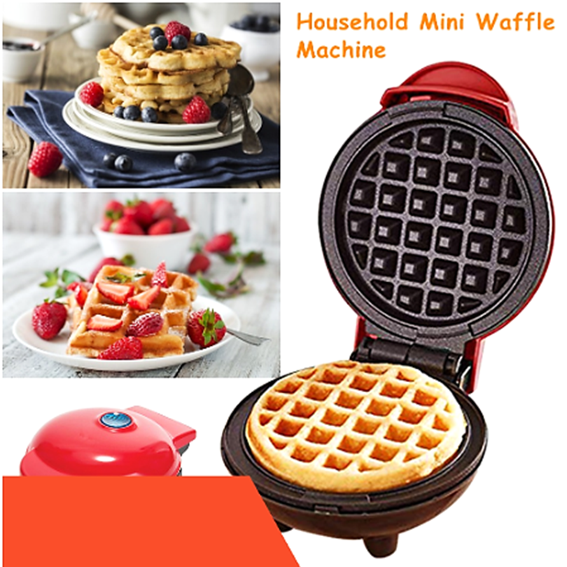 Electric Sandwich Waffle Maker DIY Cake Baking Breakfast Machine Kitchen Non Stick Double Sided Pan Mesin Waffle