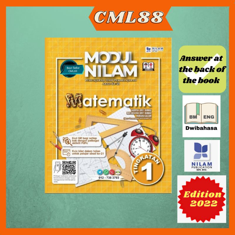 [CML88] Modul Nilam Matematik Ting 1{Dwibahasa} KSSM 2022 - Nilam ...