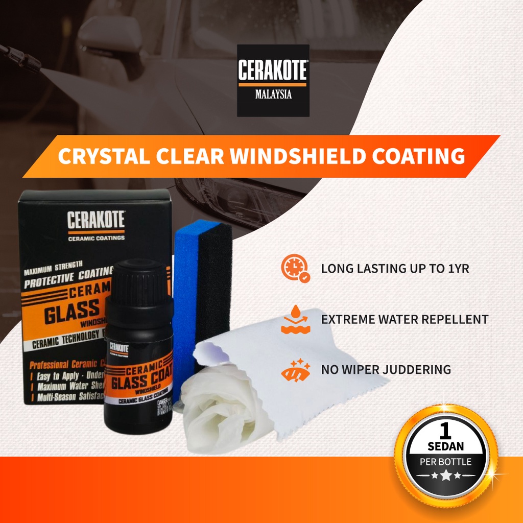 Cerakote Ceramic Glass Coat Windscreen Kit 10ml Shopee Malaysia