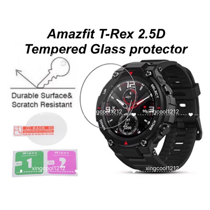 amazfit t rex glass