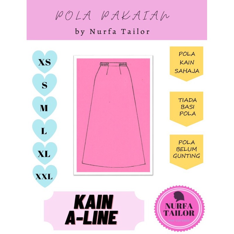 Buy Pola Skirt A Line Pola Kain A Line Seetracker Malaysia