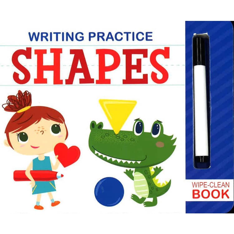Writing Practice Shapes WipeClean Board Book Shopee Malaysia