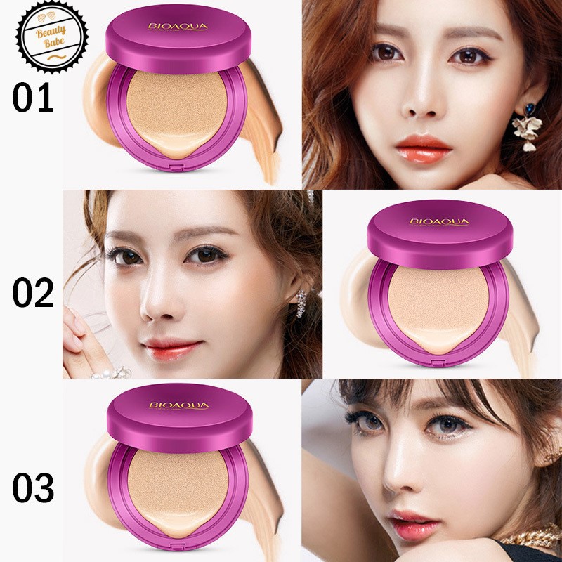 hot style Bioaqua CC Air Cushion Net Aqua [3 color to choose] [Buy 1 Free 1 Refill]