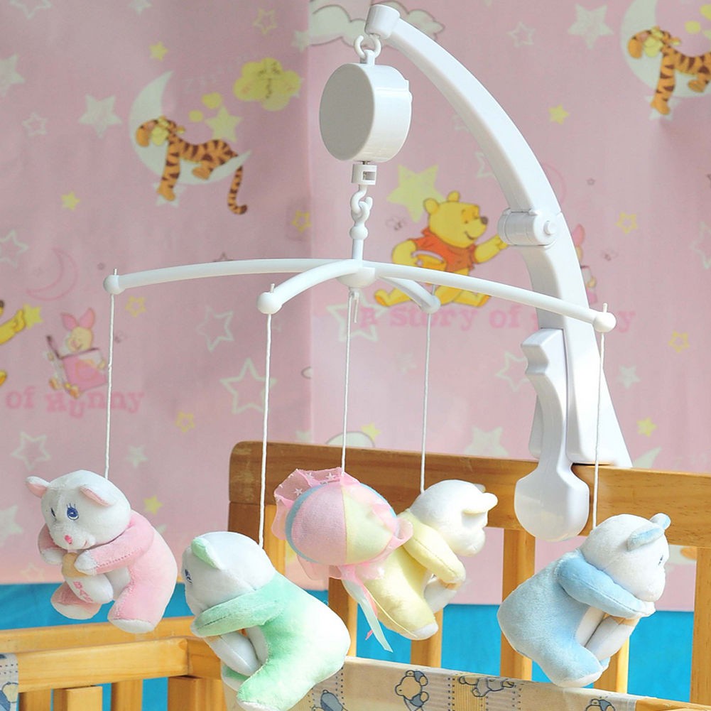 Rotary Baby Mobile Crib Bed Toy Clockwork Movement Music Box