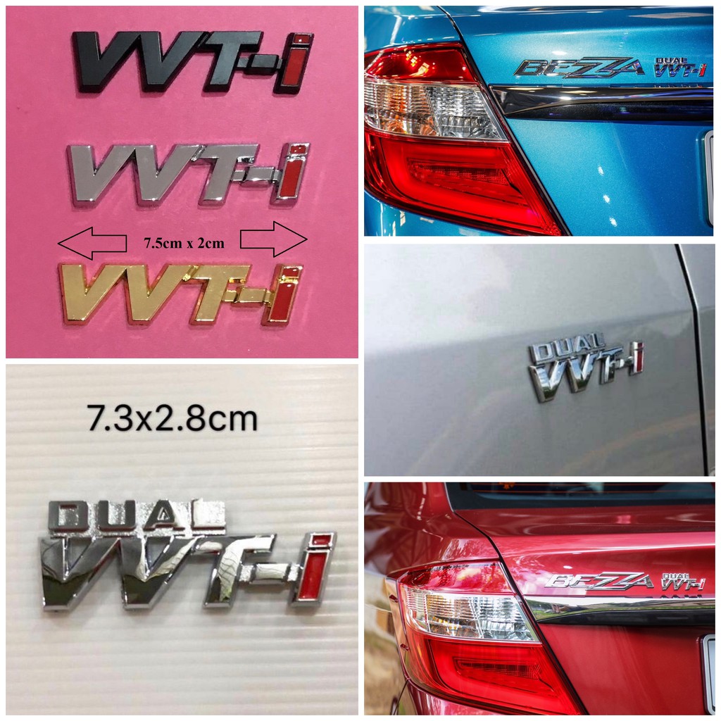 VVTI Dual VVTi emblem Perodua Toyota Avanza Vios Daihatsu Toyota Avanza ...