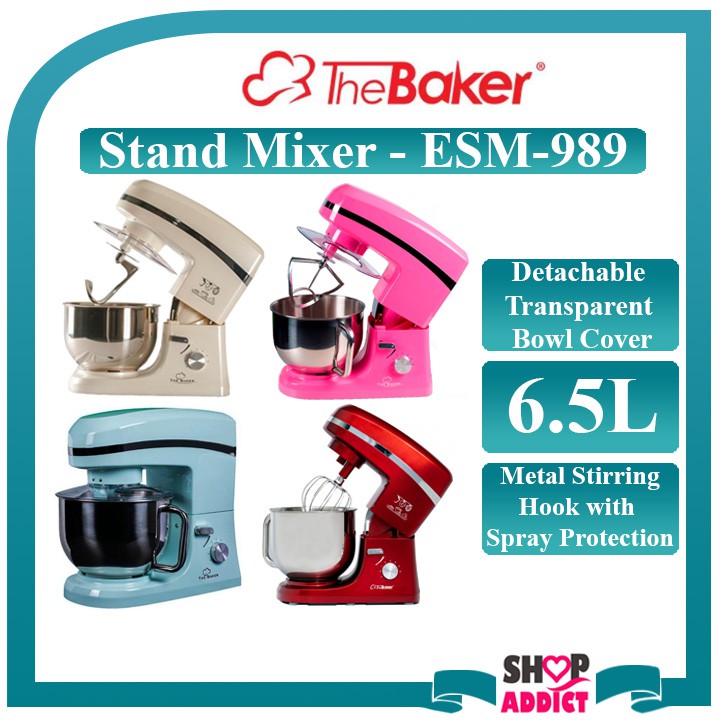 The Baker Stand Mixer 6.5L 1300w ESM989 / Innofood 6.5 L T609